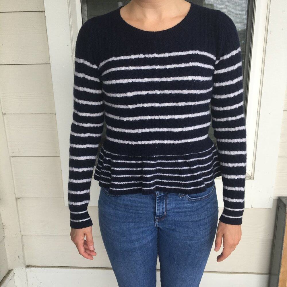 Banana Republic Striped Italian Yarn Sweater SP
